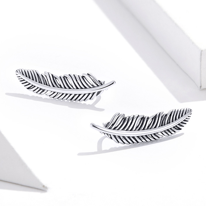 Boucles d'Oreilles Plumes - Image 3