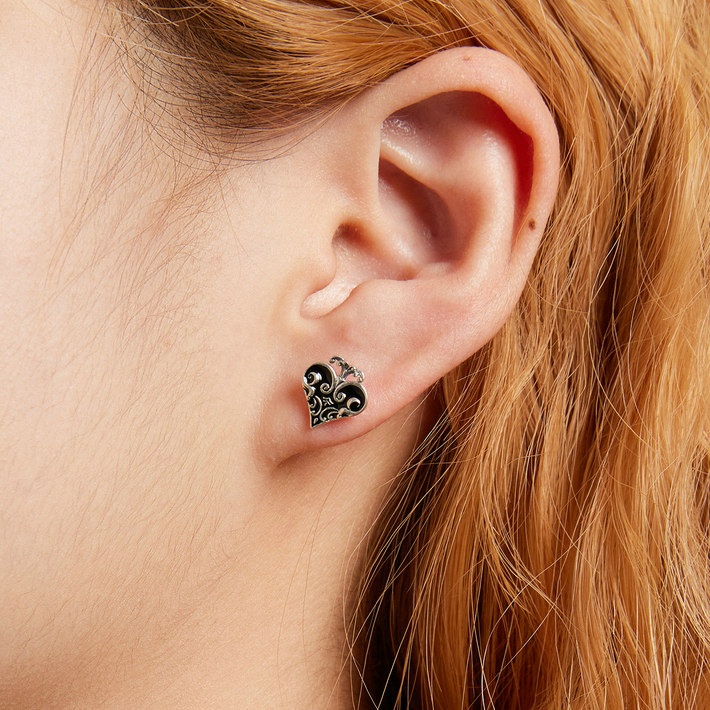 Boucles d'Oreilles Spades et Coeurs de Poker - Image 3