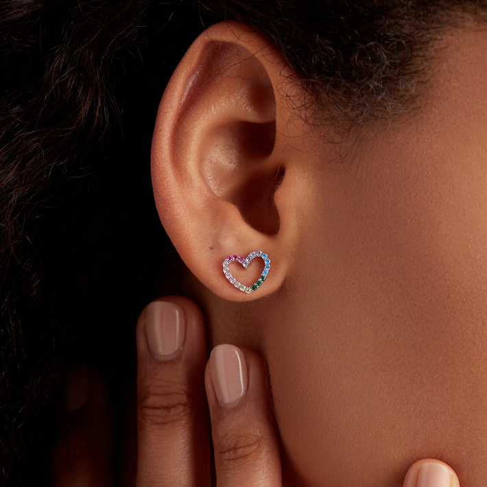 Boucles d'Oreilles Coeurs - Image 2