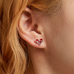 Boucles d'Oreilles Spades et Coeurs de Poker - Image 2