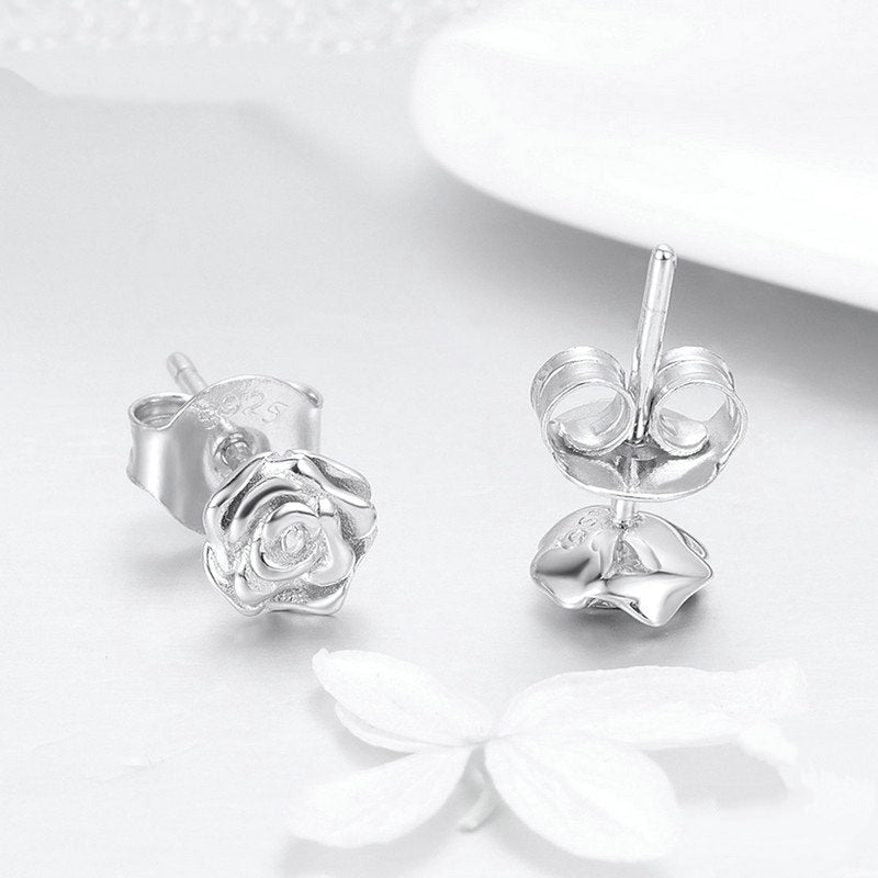 Boucles d'Oreilles Roses - Image 4