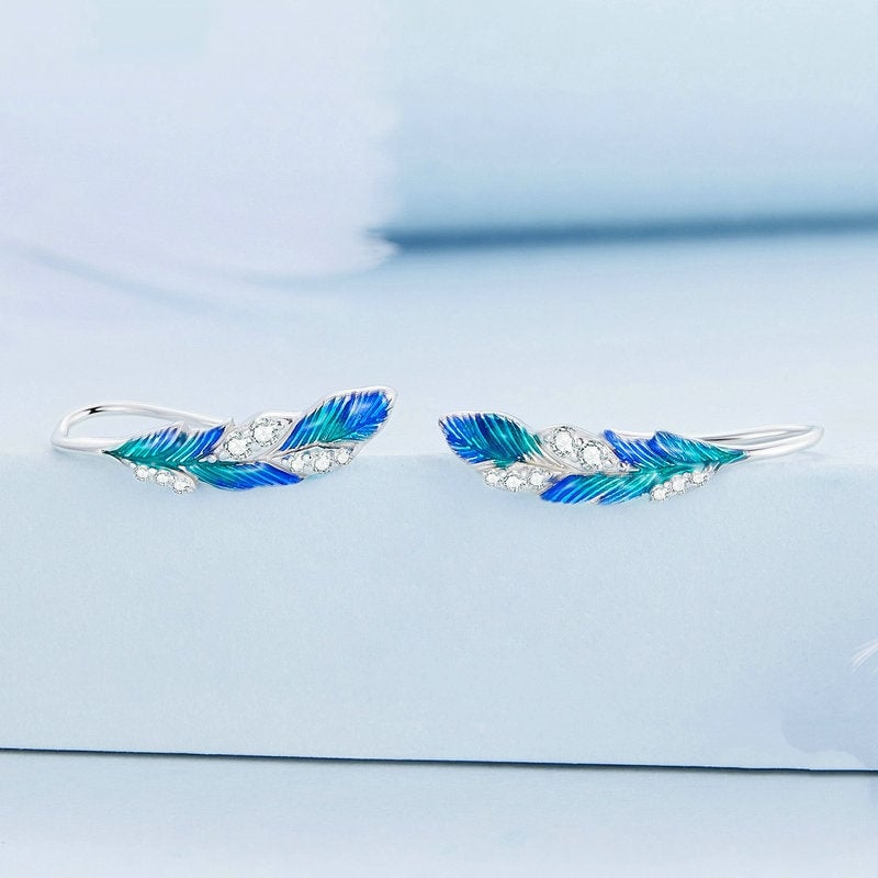 Boucles d'Oreilles Plumes - Image 3