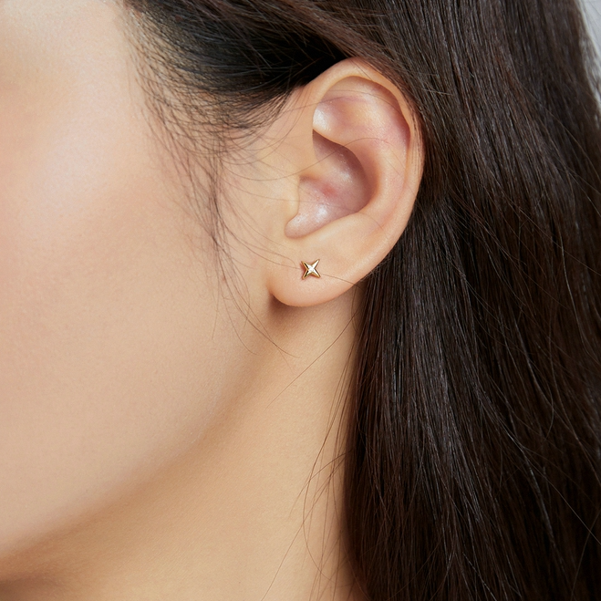 Boucles d'oreilles Petites Étoiles - Image 2