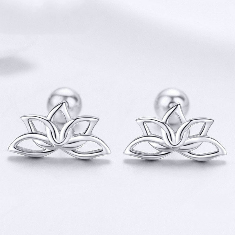 Boucles d'Oreilles Fleurs de Lotus - Image 2