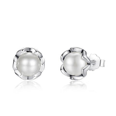 Boucles d'Oreilles Perles en Fleurs