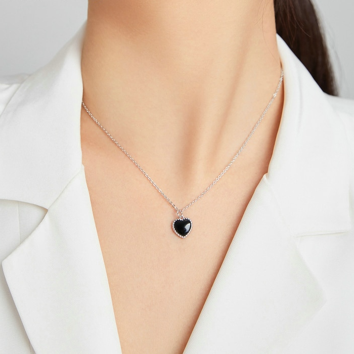 Collier Coeur Noir - Image 2