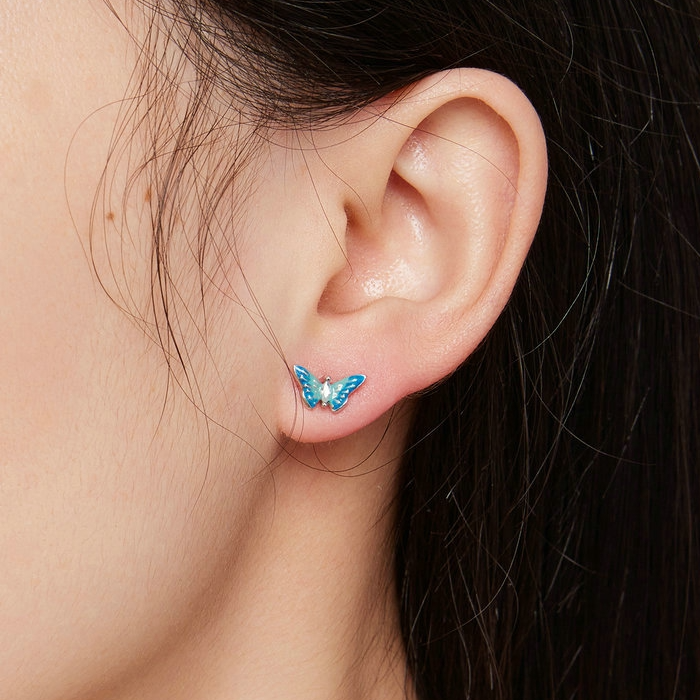 Boucles d'Oreilles Papillons - Image 2