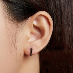 Boucles d'Oreilles Petit Créoles Lisses - Image 2