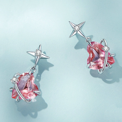 Boucles d'Oreilles Coeurs et Étoiles - Image 4