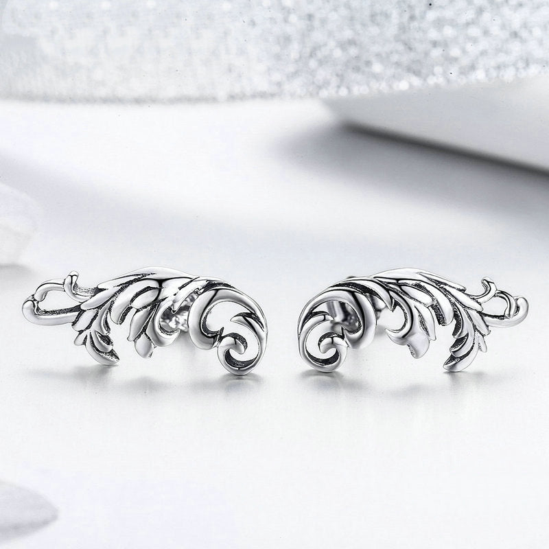 Boucles d'Oreilles Plumes Anciennes - Image 3