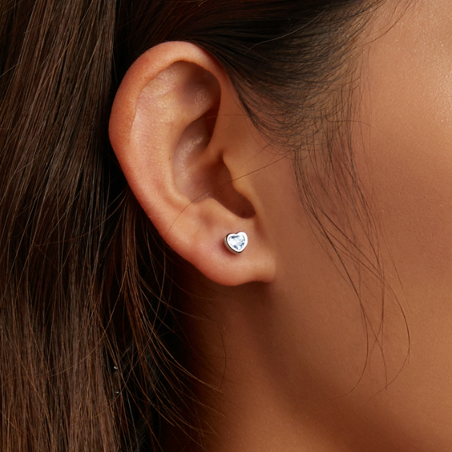 Boucles d'Oreilles Coeurs - Image 2