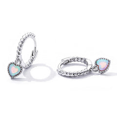 Boucles d'Oreilles Créoles avec Coeurs - Image 3