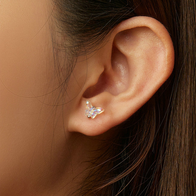 Boucles d'Oreilles Petits Papillons - Image 2