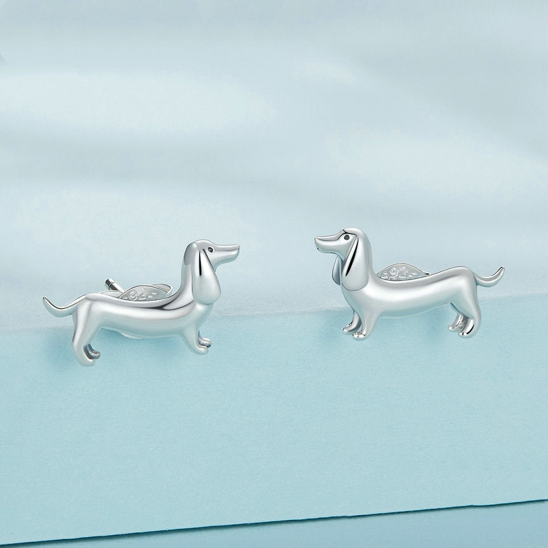 Boucles d'Oreilles Chien Teckel - Image 3
