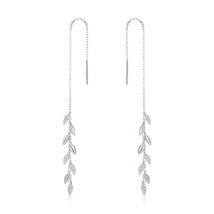 Chaînes d'Oreilles Feuilles Brillantes