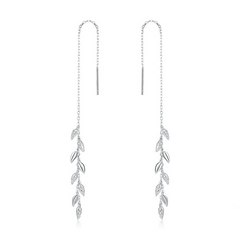 Chaînes d'Oreilles Feuilles Brillantes