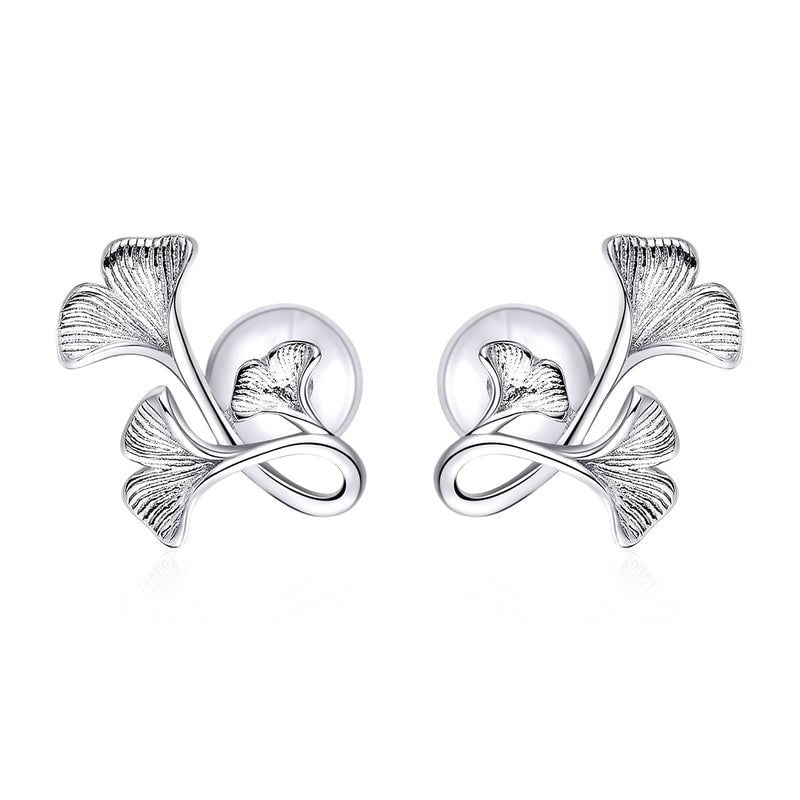 Boucles d'Oreilles Fleurs de Ginkgo