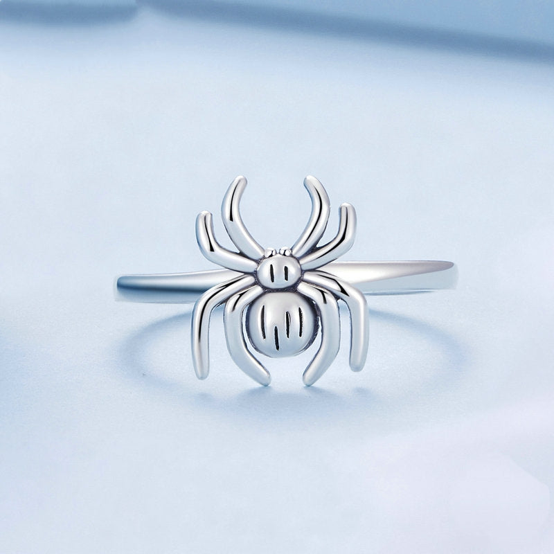 Bague Araignée en argent 925 plaqué or blanc ajustable - Photo 5