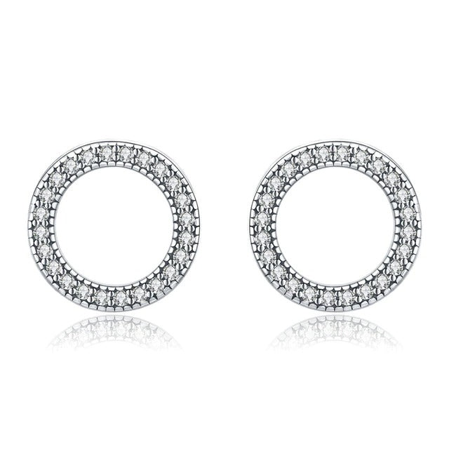 Boucles d'Oreilles Cercle Lumineux - Image 3