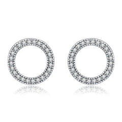 Boucles d'Oreilles Cercle Lumineux - Image 3