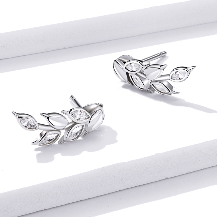Boucles d'Oreilles Feuilles - Image 4
