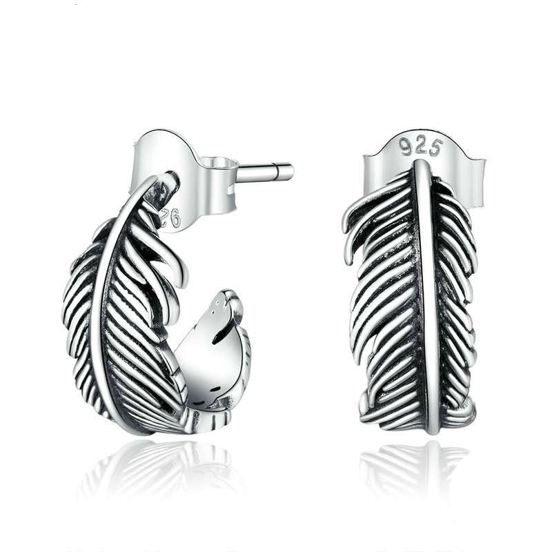 Boucles d'Oreilles Plumes