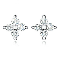 Boucles d'Oreilles Étoiles Brillantes
