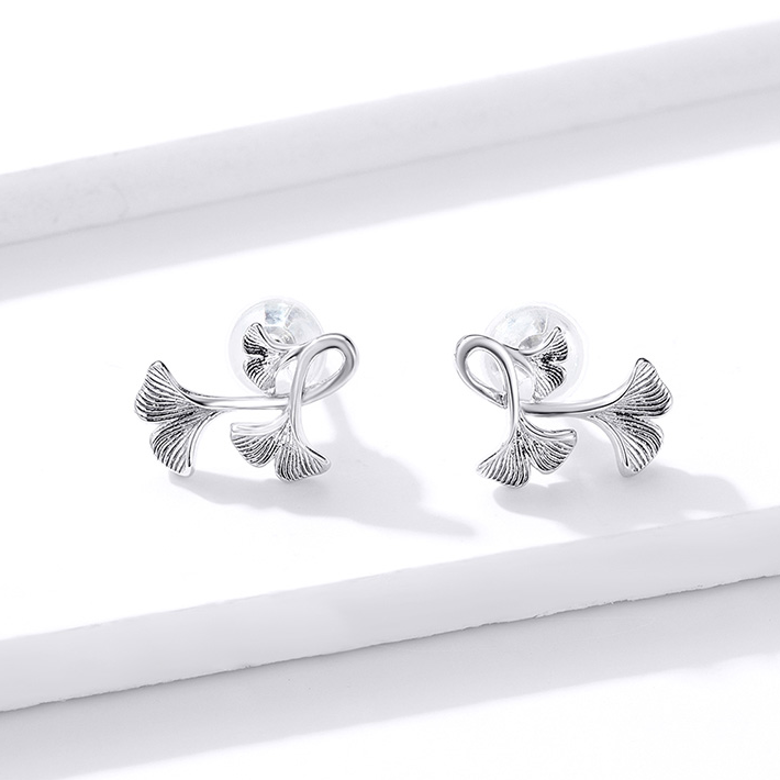 Boucles d'Oreilles Fleurs de Ginkgo - Image 4