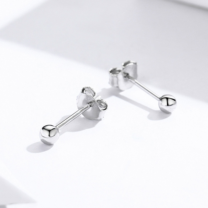 Boucles d'Oreilles Petites Sphères - Image 4