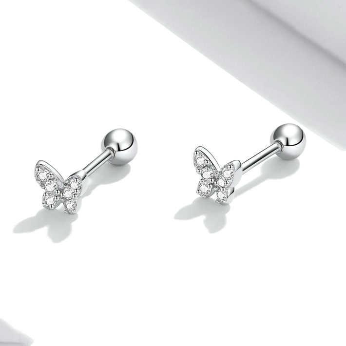Boucles D'oreilles Papillons Brillantes - Image 4