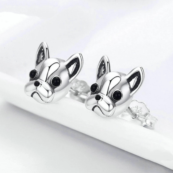 Boucles d'Oreilles Bouledogue Français - Image 3