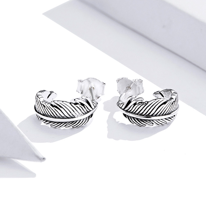Boucles d'Oreilles Plumes - Image 3
