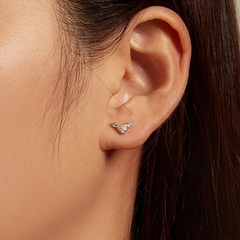 Boucles d'Oreilles Coeurs Ailés - Image 2