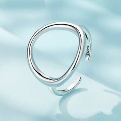 Bague Cercle en argent 925 plaqué or blanc - Photo 3