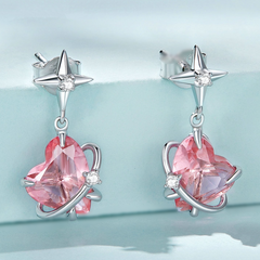Boucles d'Oreilles Coeurs et Étoiles - Image 3