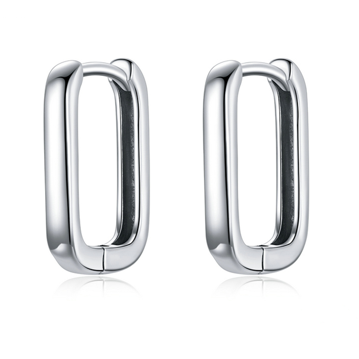 Boucles d'Oreilles Créoles Rectangles
