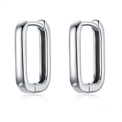 Boucles d'Oreilles Créoles Rectangles