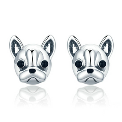 Boucles d'Oreilles Bouledogue Français
