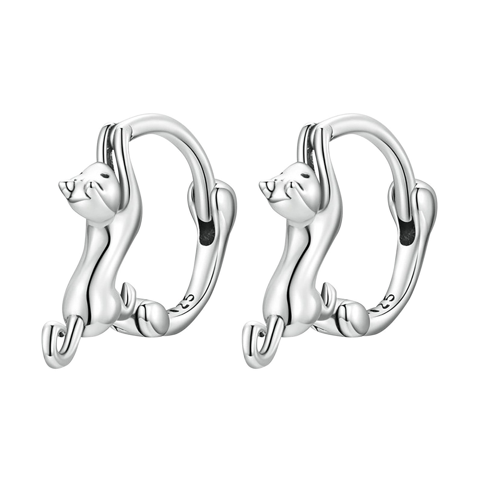 Boucles d'Oreilles Créoles Chats