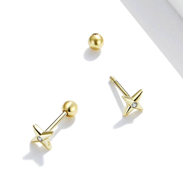 Boucles d'oreilles Petites Étoiles - Image 4