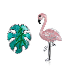 Boucles d'Oreilles Flamant Rose