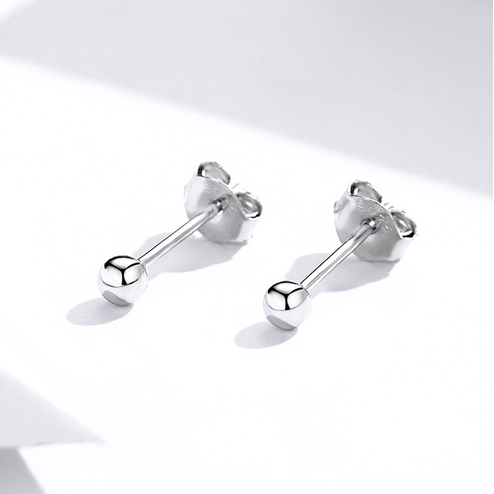 Boucles d'Oreilles Petites Sphères - Image 3