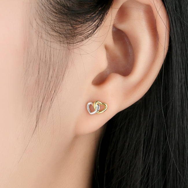 Boucles d'Oreilles Coeurs - Image 2