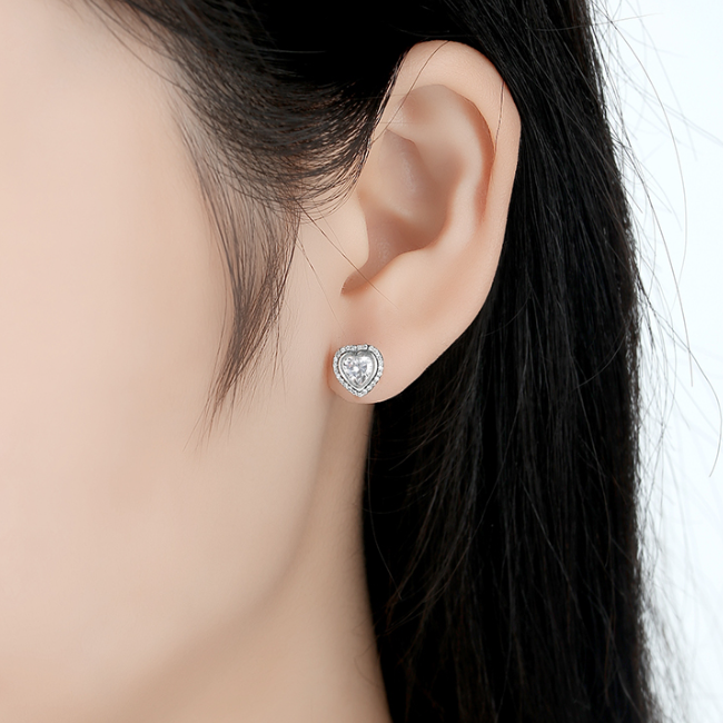 Boucles d'Oreilles Coeurs - Image 2