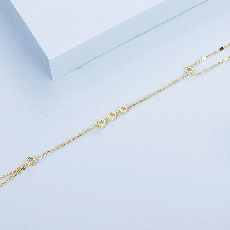 Bracelet Anneau à Pampille en Argent 925