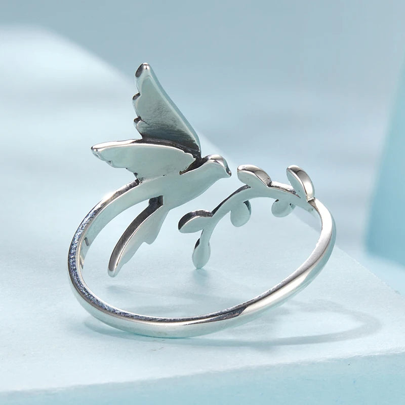 Bague Oiseau en Vol en Argent 925
