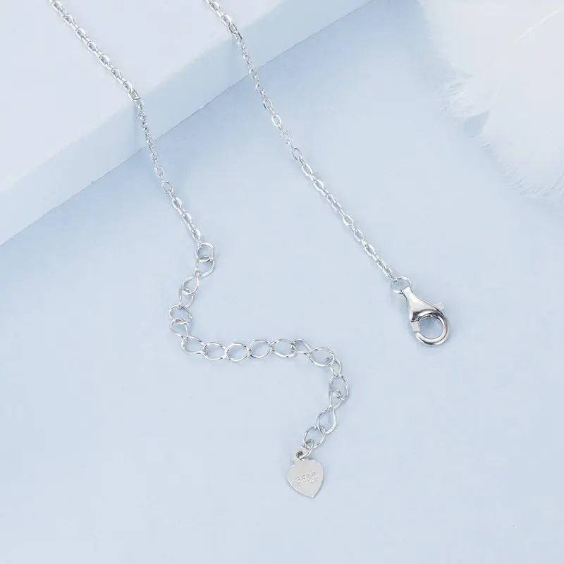 Collier Lune et Galaxie en Argent 925