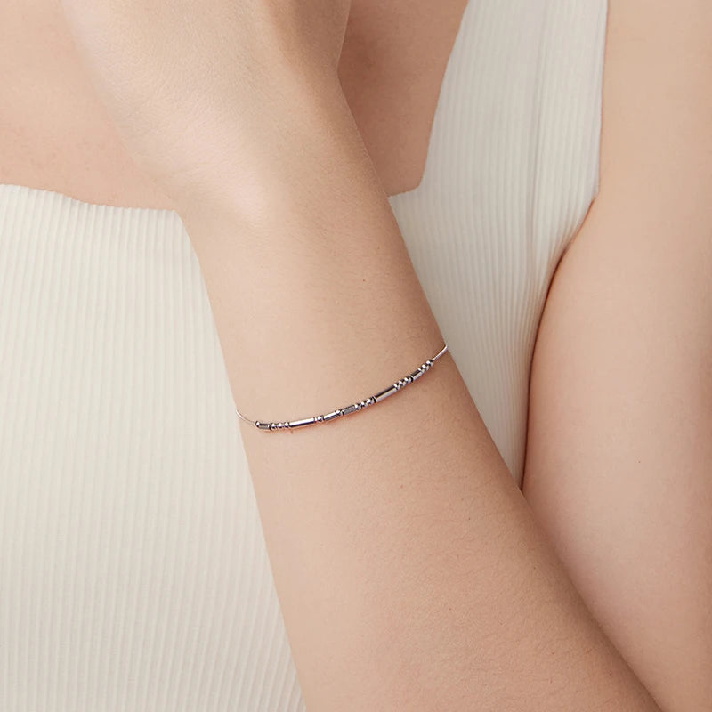 Bracelet Code Morse « I Love You » en Argent 925