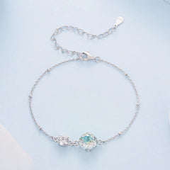 Bracelet Zircon Arc-en-Ciel en Argent 925
