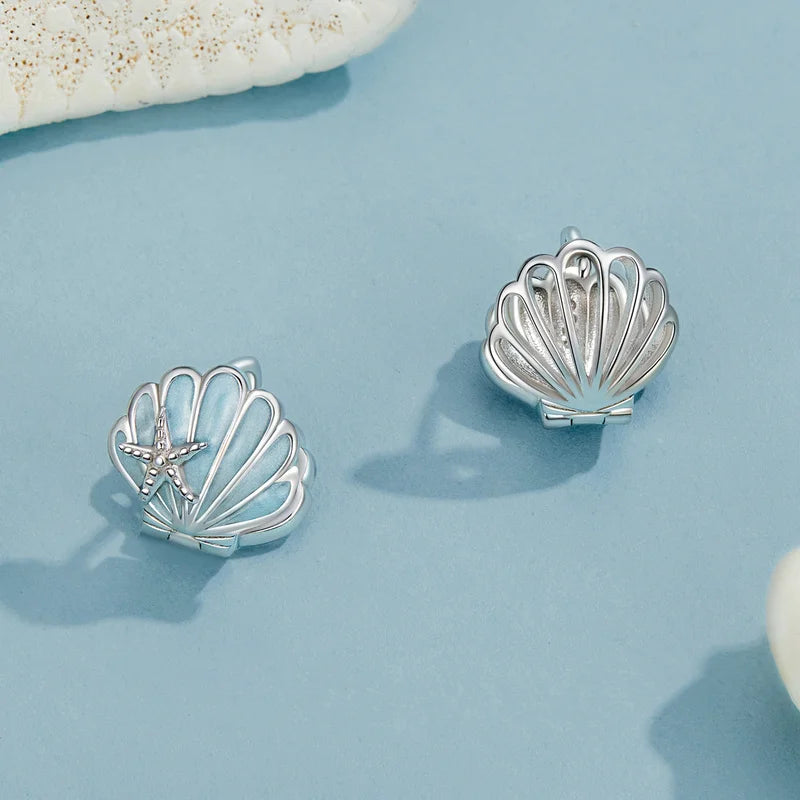 Créoles Coquillage en Argent 925